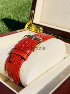 24K Gold Plated 45MM Apple Watch SERIES 7 Stainless Steel Red Band GPS