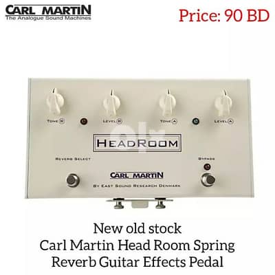 Carl Martin Head Room Spring Reverb Guitar Effects Pedal.