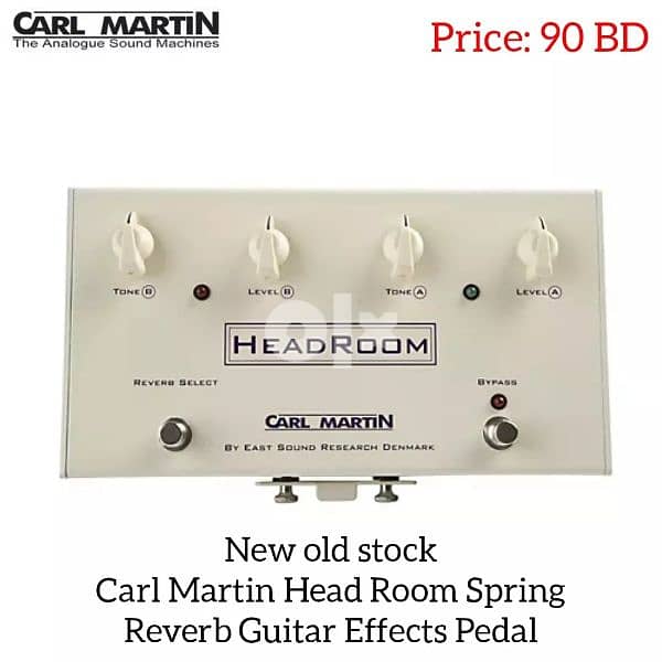 Carl Martin Head Room Spring Reverb Guitar Effects Pedal. 0