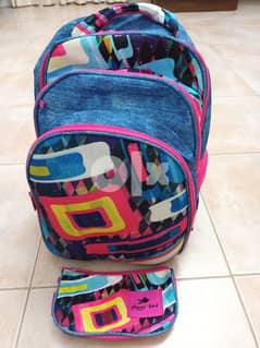 حقيبة مدرسية مع مقلمة ماركة  glossy bird 0
