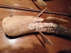 منحوتة علي شكل سمكة من قرن الجاموس من الستينيات