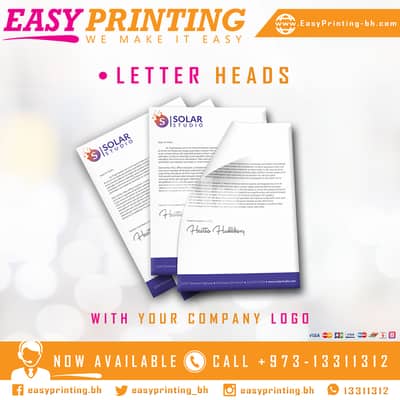 Letterheads Printing - With the Free Delivery Service!