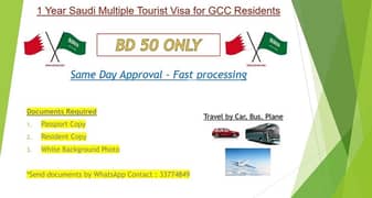 1 year multiple saudi visa for GCC Residents