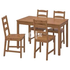 Brown Table and 4 chairs, antique stain ( Brand New ) 0