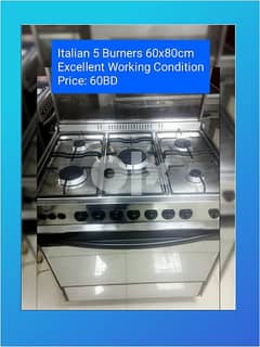 Cooking Range italie 5 burner good condition delivery available 0