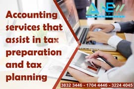 خدمات محاسبية تساعد في إعداد الضرائب والتخطيط الضريبي~$ 0