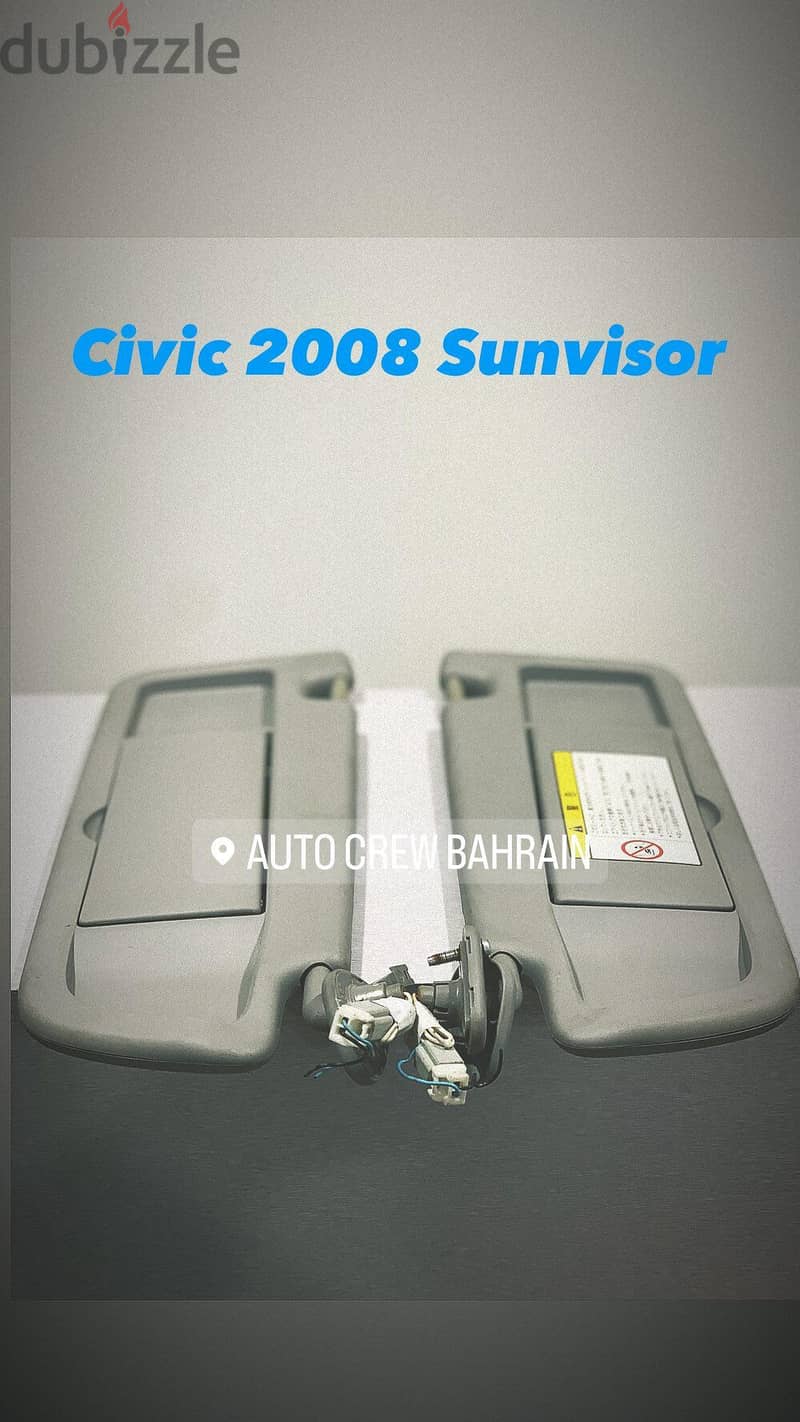 Civic 2007 and 2010 sun visors 0