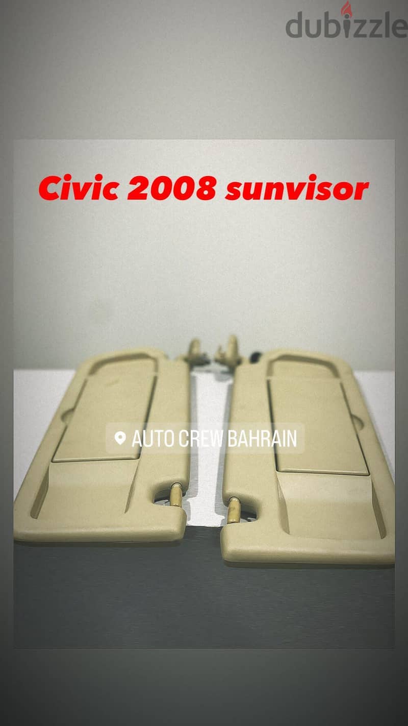 Civic 2007 and 2010 sun visors 1