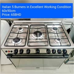 Italian 5 Burner Cooking Range Excellent Condition With Delivery Also 0