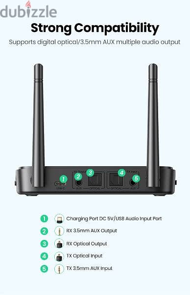 UGREEN Bluetooth audio reciver and transmitter 11