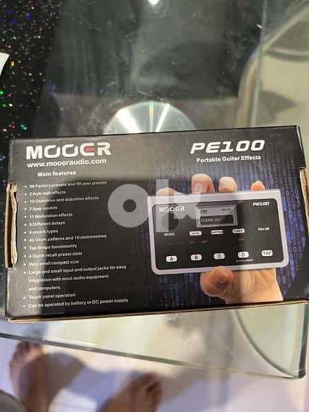 Mooer Portable Guitar Effect PE100 2