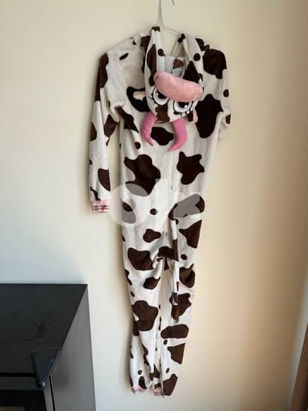 Haloween Costume Adult Cow Costume 1