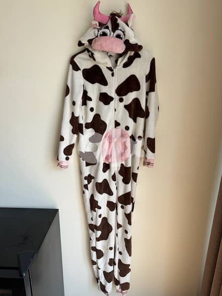 Haloween Costume Adult Cow Costume 2