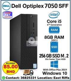 Dell OptiPlex 7050 i5-6th Generation CPU SFF Business Desktop PC 0