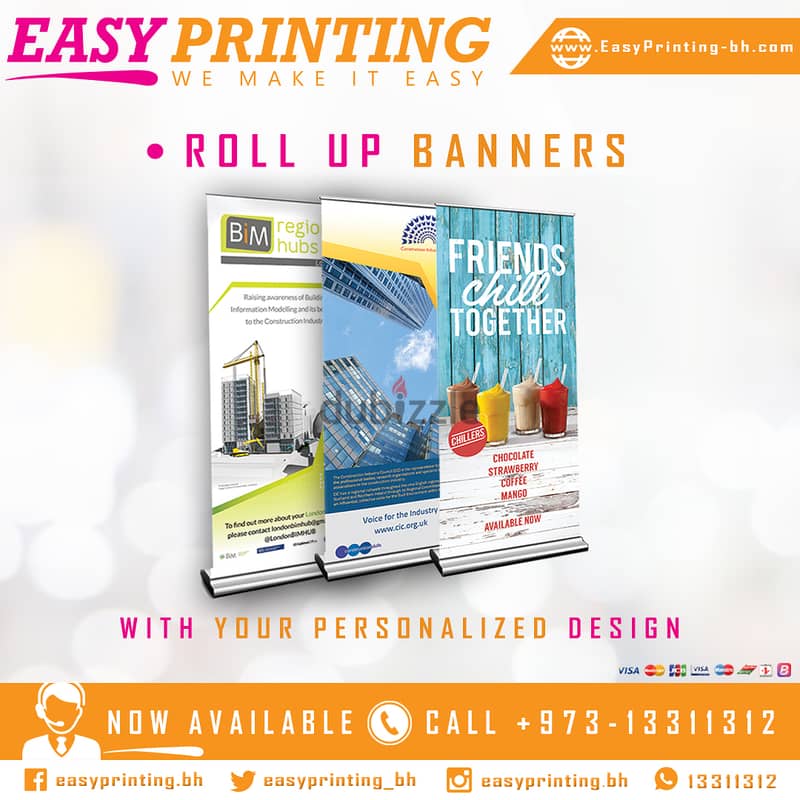 Roll Up Banner Printing - With Free Delivery Service! 0
