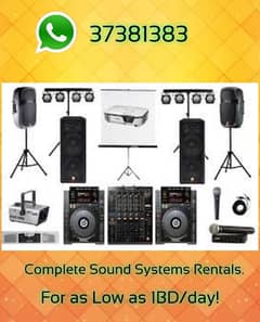Sound System Rentals تأجير أنظمة صوتية 0