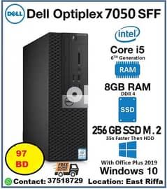 Dell Computer i5- 6th generation with SSD extra speed 0