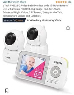2 in 1 Vtech Baby Monitor 0
