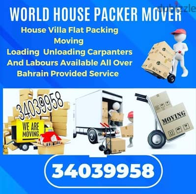 Professional Service House Villa Packer Movers Carpanter Available