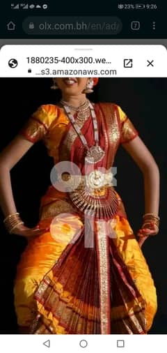 Classical dance dress and ornaments 0