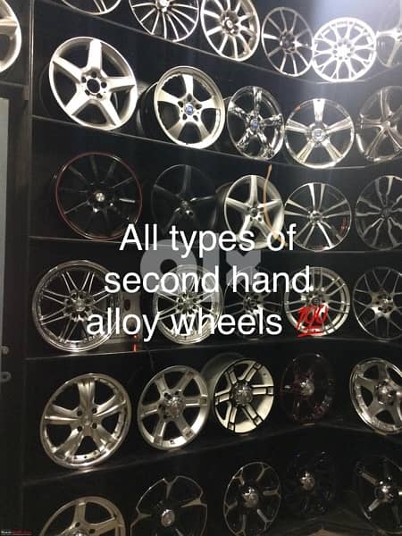 All kinds of second hand alloy wheels available for reasonable price 0