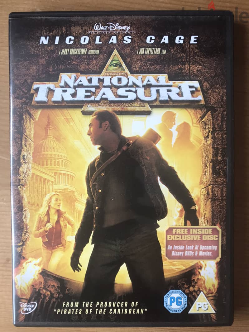 National Treasure DVD starring Nicolas Cage 0