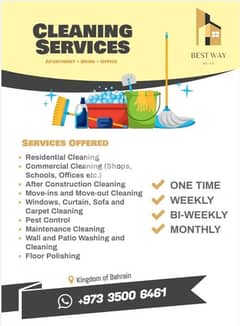 we are providing all kinds of cleaning services. 0