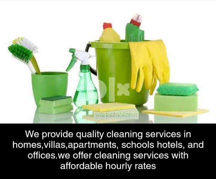 we are providing all kinds of cleaning services. 1