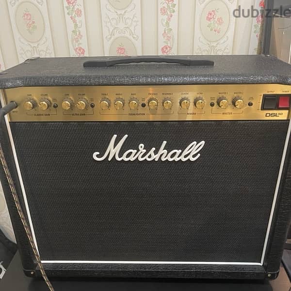 Marshall DSL40CR Tube Combo Amp for Electric Guitar 0