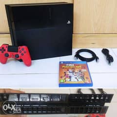Ps4 Classic 1TB with Unique Blood red controller and NBA 0