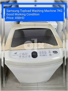 7KG Washing Machine Working Condition With Delivery Provided 0
