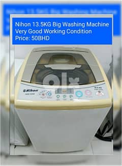 13KGs Washing Machine Topload Good Condition With Delivery 0
