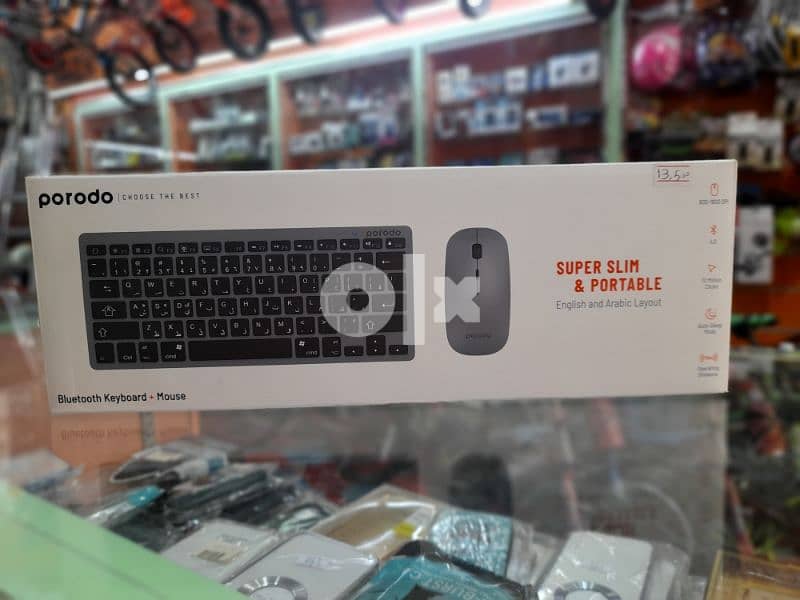 brand new super slim &portable keyboard with mouse English arabic 1