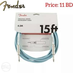 New fender original cable 4,5 meter Daphne blue color now available. 0