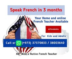 Home and Online French teacher available 0