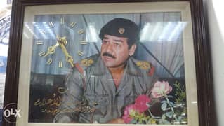 Saddam Hussain - wall / office clock RARE ITEM FROM IRAG 0