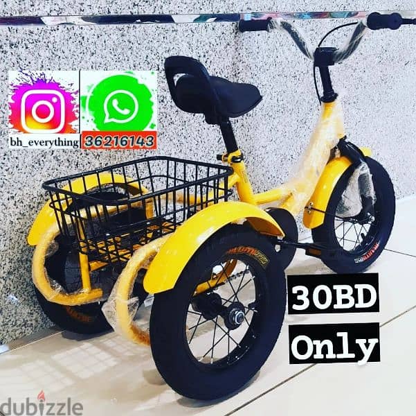 (36216143) New Arrival Tricycle For Kids Size 12” Inch
Colours 2