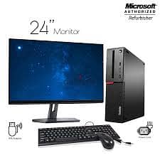 Lenovo ThinkCentre i5-8 GB RAM, 256 GB SSD,with 19 inch monitor