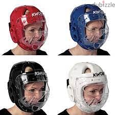 Taekwondo Head Gears with Mask 0
