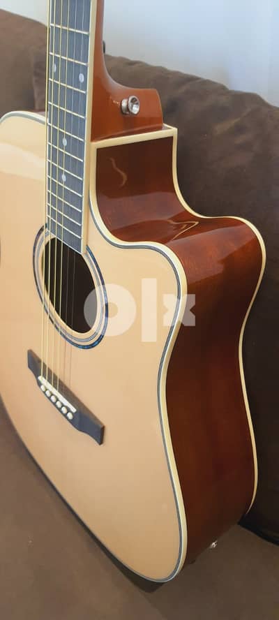 Brand New Acoustic Guitar with Built-in Pickup