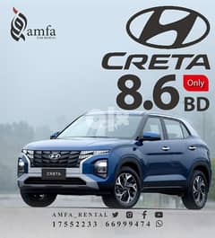 Hyundai creta for monthly rent 0