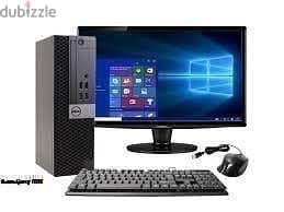 Dell 7040 Core I5 -6500 8GB DDR4 256 GBSSD500 HDD22inch monitor