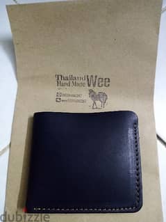 pure leather hand made wallet