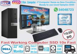 Dell i7 16GB RAM SSD 10x Fast Working 6th Gen Computer FREE Delivery 0