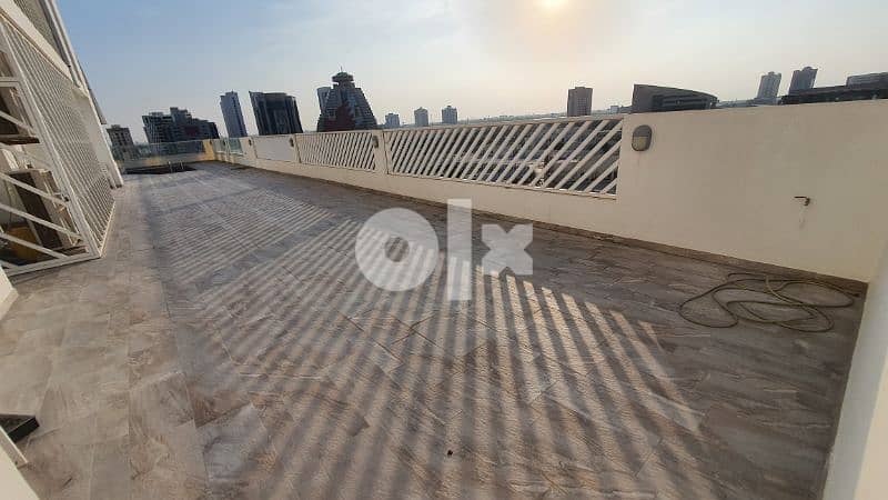 BD 390 with E&W, 1 Bedroom apartment in 23rd floor in seef area 18