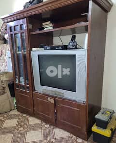 tv 29" with recever  and tv cabinet 0