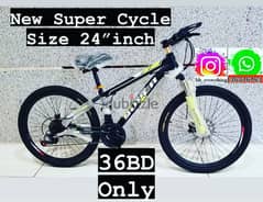 (36216143) New Arrival Super cycle size 24 inch 36BD Only 
Shimano gea