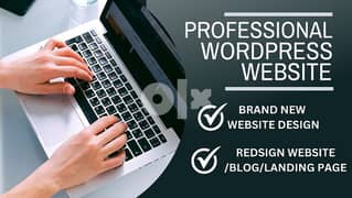 I will create professional looking wordpress website design or blog