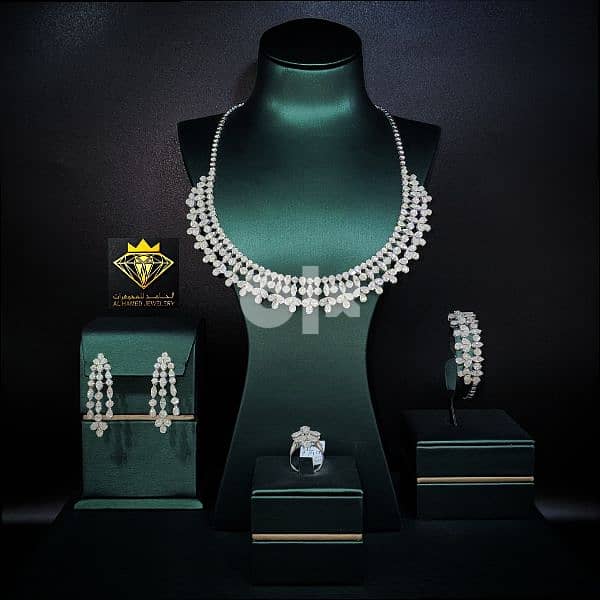 اطقم شبكات الماس مجوهرات الحامد www. instagram. com/alhamed_jewellery 1