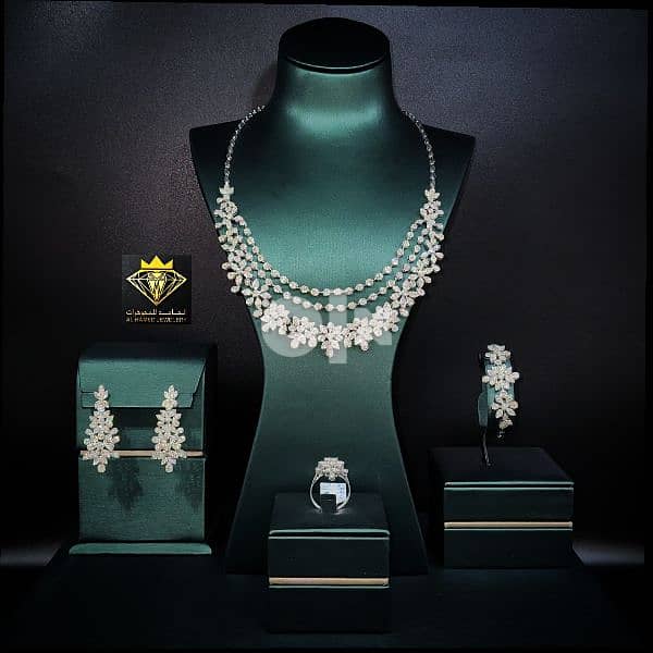 اطقم شبكات الماس مجوهرات الحامد www. instagram. com/alhamed_jewellery 3